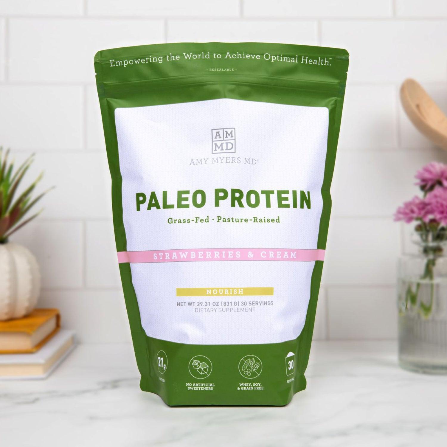 Paleo Protein powder - Strawberries & Cream - Amy Myers MD®