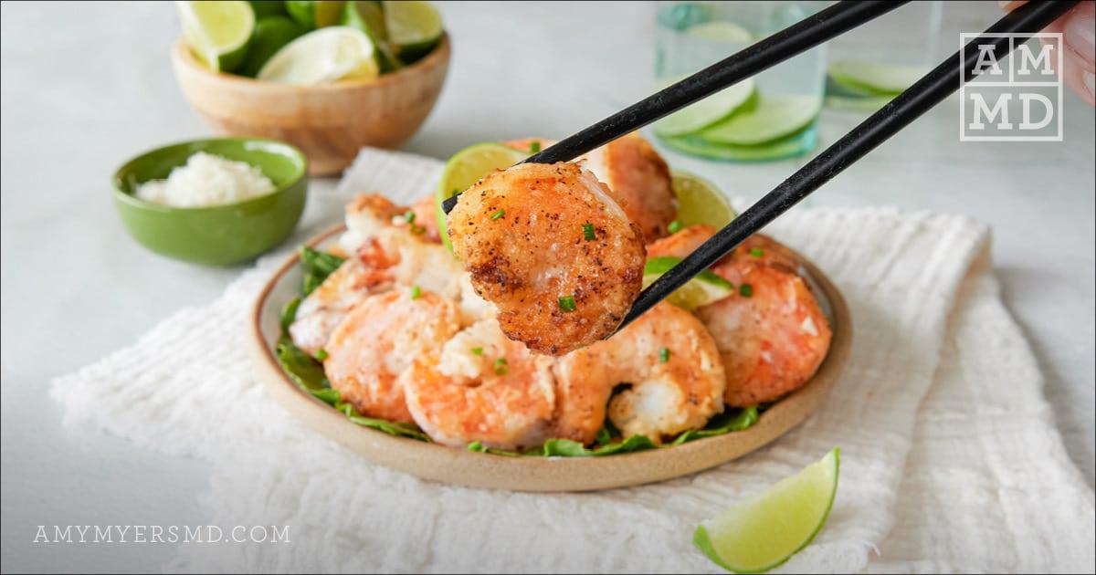Shrimp with chopsticks - Bang Bang Shrimp - Amy Myers MD®