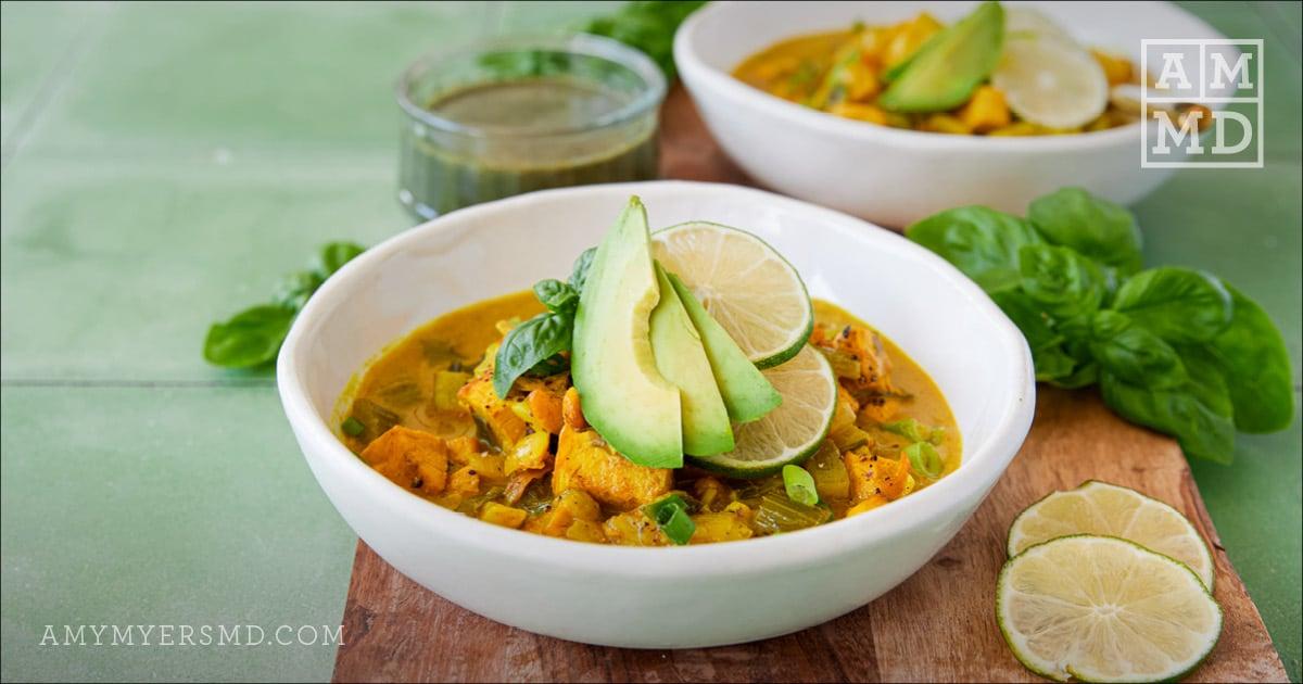 Curry with avocado - Coconut Chicken Curry - Amy Myers MD®