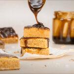Caramel drizzle on blondie - Salted Caramel Blondie - Amy Myers MD®