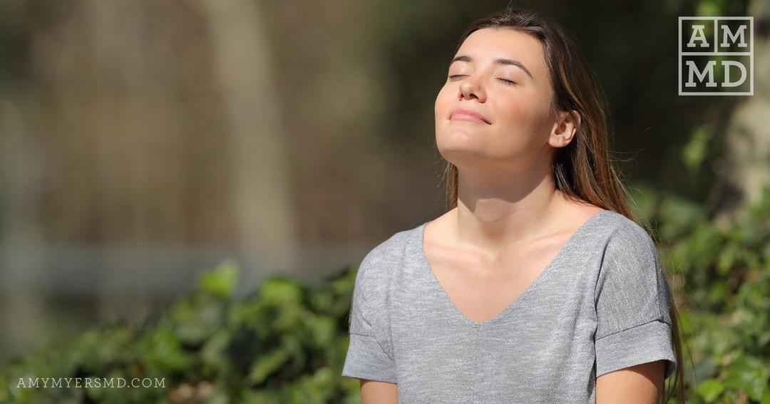 Meditating in the sunshine - Serotonin & The Gut-Brain Axis - Amy Myers, MD®