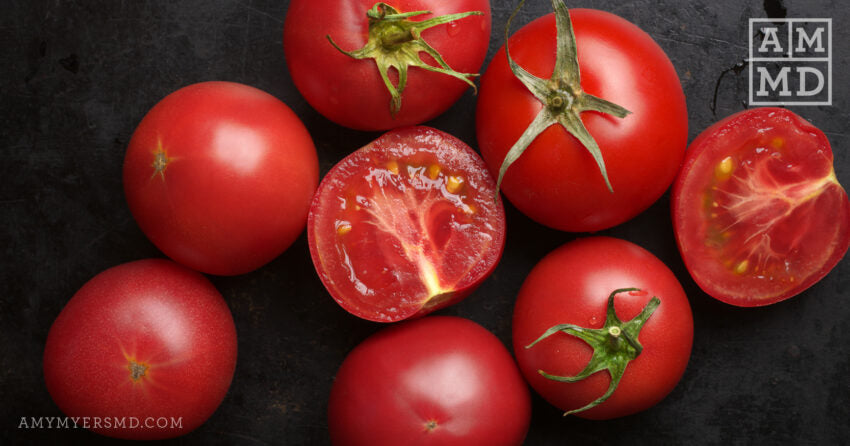 Cherry Tomatoes on a Cutting Board - What is a Nightshade Sensitivity or Allergy? - Amy Myers MD®