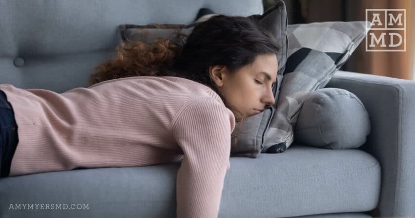 Napping young woman - Adrenal Fatigue All You Need to Know - Amy Myers MD®