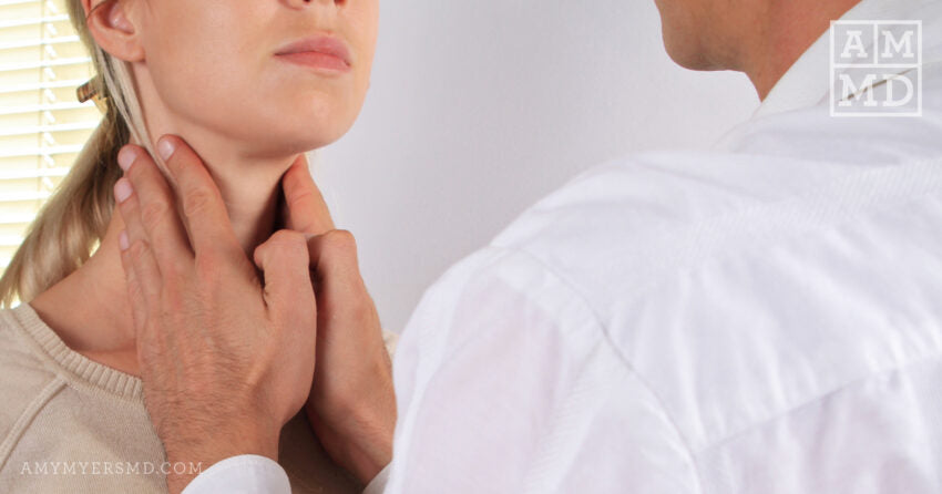 Dr. Checking Patient's Lymph Nodes - 5 Causes of Graves' Disease and 5 Solutions - Amy Myers MD®