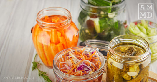 Jars of fermented foods - Fermented Foods To Avoid With Candida Overgrowth - Amy Myers MD®