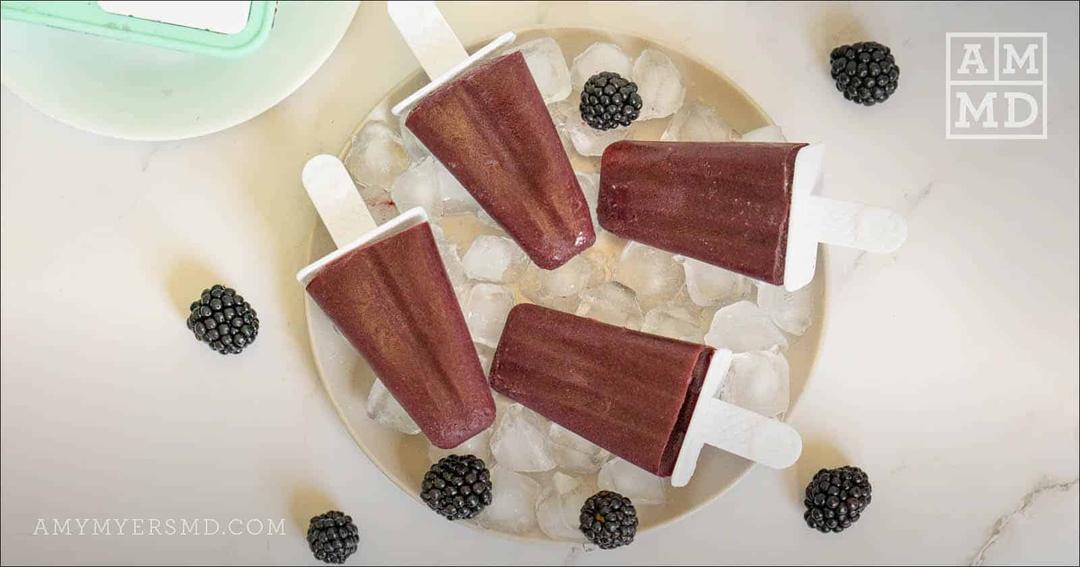 Blackberry Collagen Popsicles