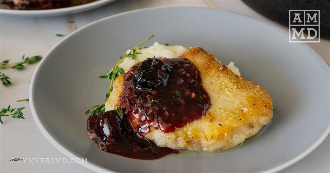 Pork Cutlets with Cherry Sauce