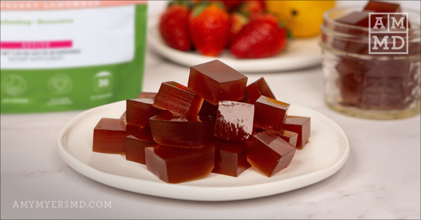 Gummies on a Plate - AIP Strawberry Lemonade Gummies - Amy Myers MD®