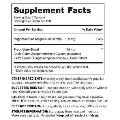 Colon Comfort Supplement Facts